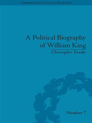cover image of A Political Biography of William King